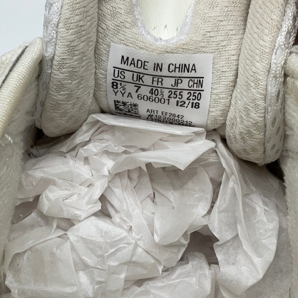 ADIDAS WOMENS WMNS FYW S-97 'TRIPLE WHITE' FOOTWEAR WHITE/OFF WHITE/ORACLE TINT - Picture 8 of 8